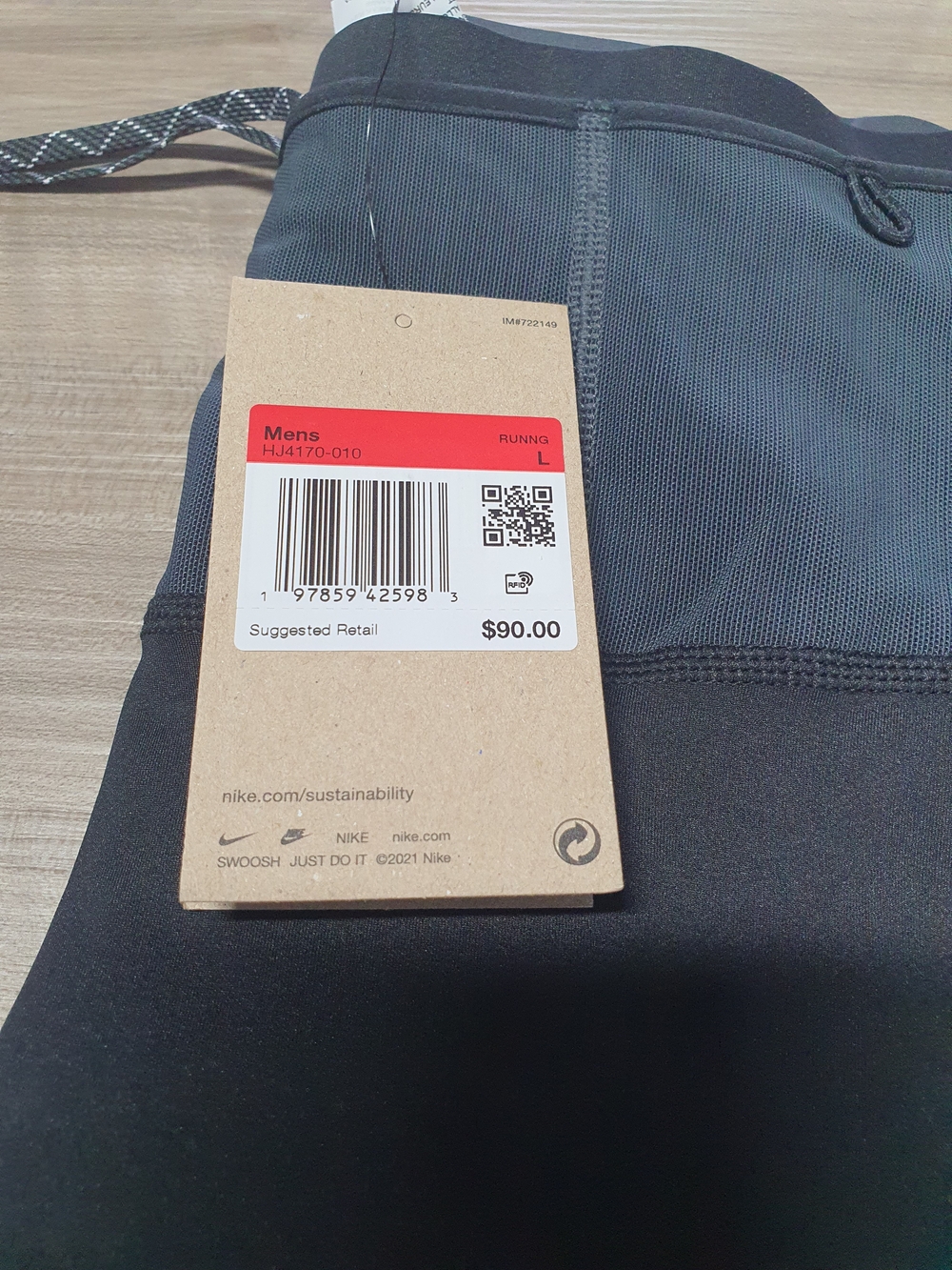 Nike Trail Dri-Fit ADV Lava Loops Running Tights Shorts Mens Sz Large HJ4170-010 - Picture 6 of 14